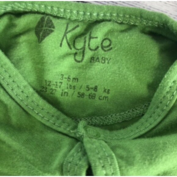 Kyte Baby Size 3-6 M Footie In Hunter Green Bamboo Footed Sleeper - Picture 4 of 6